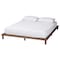 Baxton Studio Alivia Mid-Century Modern Walnut Brown Finished Wood King Size Bed Frame 238-13264-ZORO - alternate 1